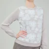 Fashion Floral Applique Sweater Women Knitwear | Sweaters