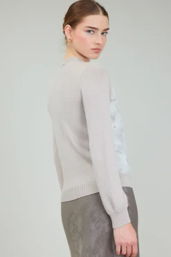 Fashion Floral Applique Sweater Women Knitwear | Sweaters
