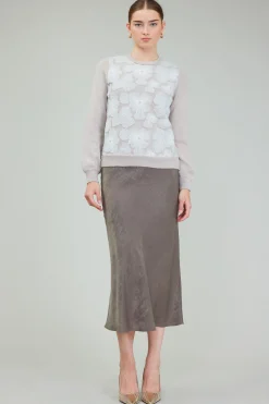 Fashion Floral Applique Sweater Women Knitwear | Sweaters
