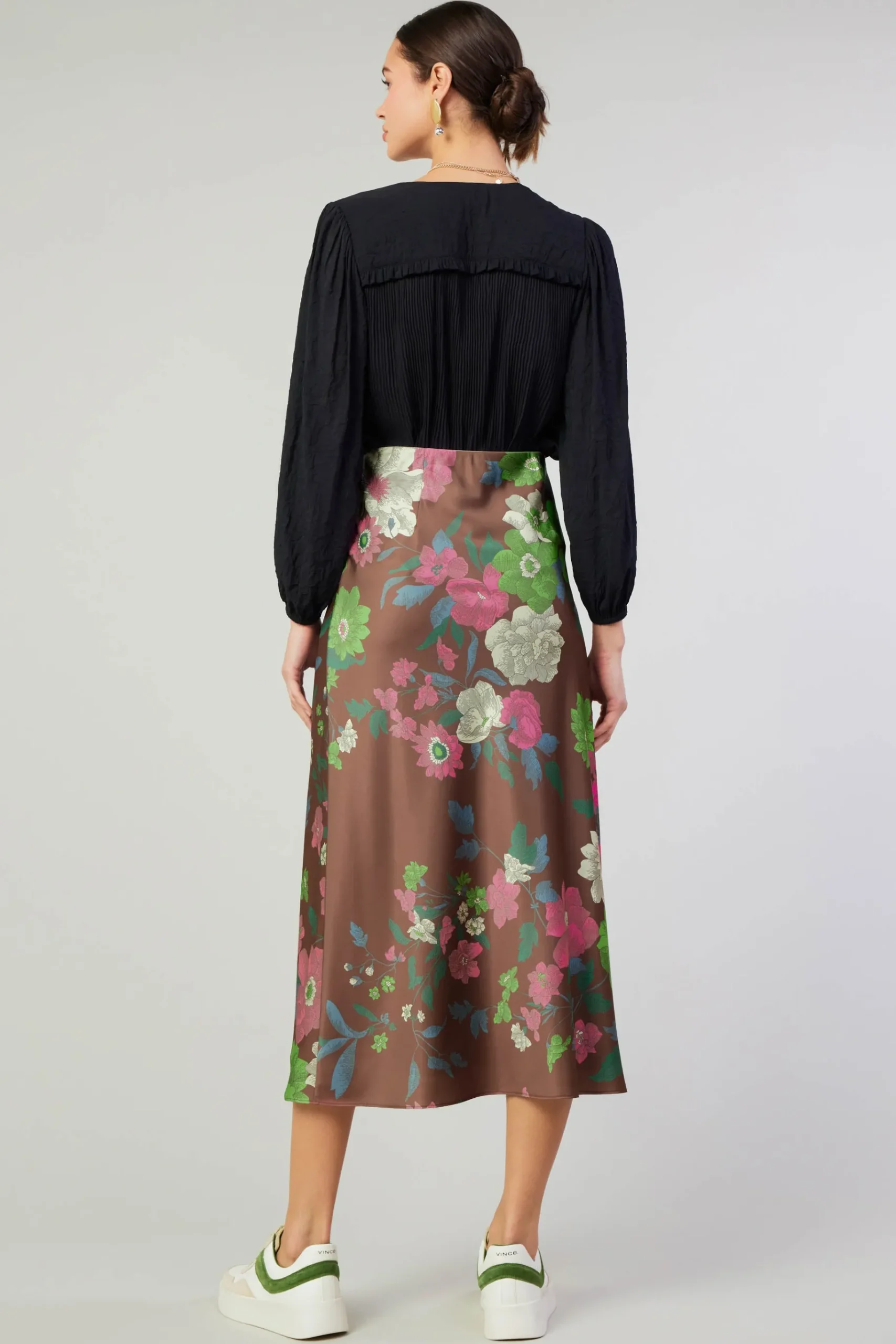 Best Floral Bias Skirt Women Skirts