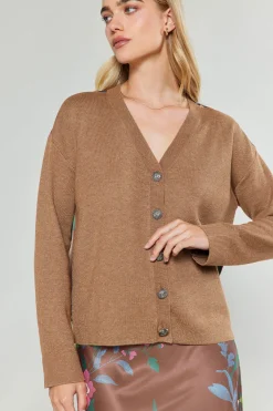 Clearance Floral Contrast Cardigan Women Knitwear | Cardigans