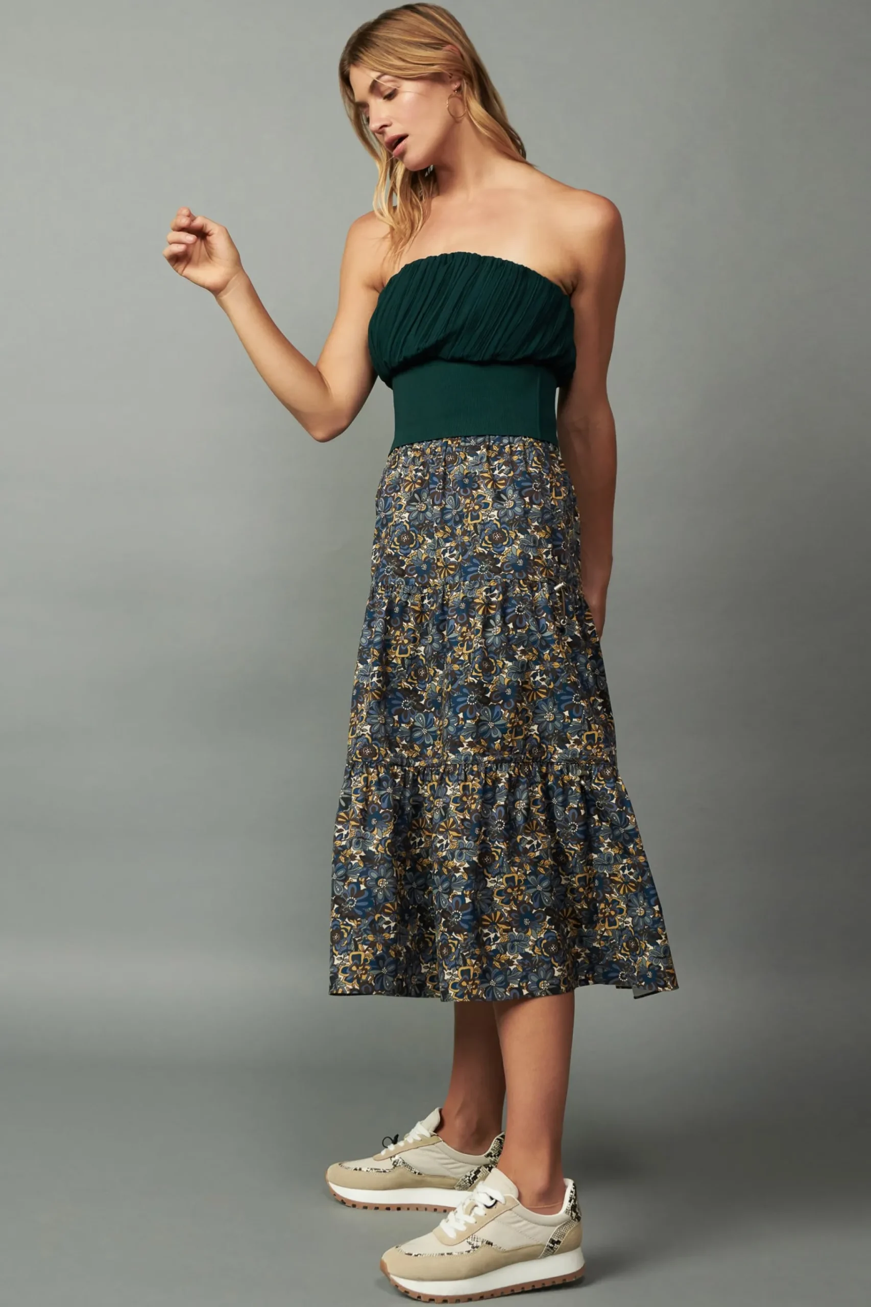 Discount Floral Midi Skirt Women Skirts