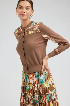 Discount Floral Motif Cardigan Women Cardigans