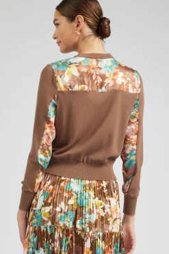 Discount Floral Motif Cardigan Women Cardigans