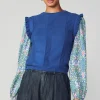 Discount Floral Nouveau Contrast Top Women Sweaters