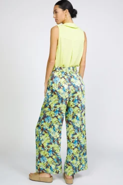 Clearance Floral Print Wide Pants Women Pants