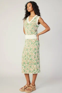 Discount Floral Sweater Vest Women Knitwear | Sweaters