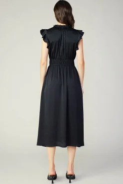 Clearance Florence Ruffled Midi Dress Women Midi Dresses