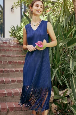 Best Fringe Skirt Midi Dress Women Midi Dresses