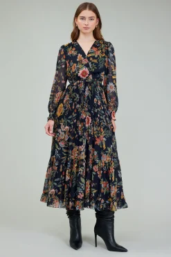 Hot Glimmer Botanical Maxi Dress Women Maxi Dresses