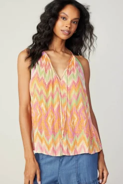 Fashion Gradient Chevron Tank Women Sleeveless Tops