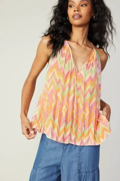 Fashion Gradient Chevron Tank Women Sleeveless Tops