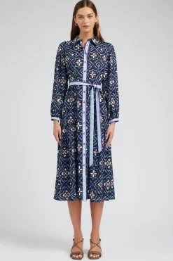 Sale Kaleidoscope Motif Maxi Dress Women Maxi Dresses | Midi Dresses