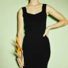 Fashion Knit Fringe Hem Dress Women Knitwear | Midi Dresses