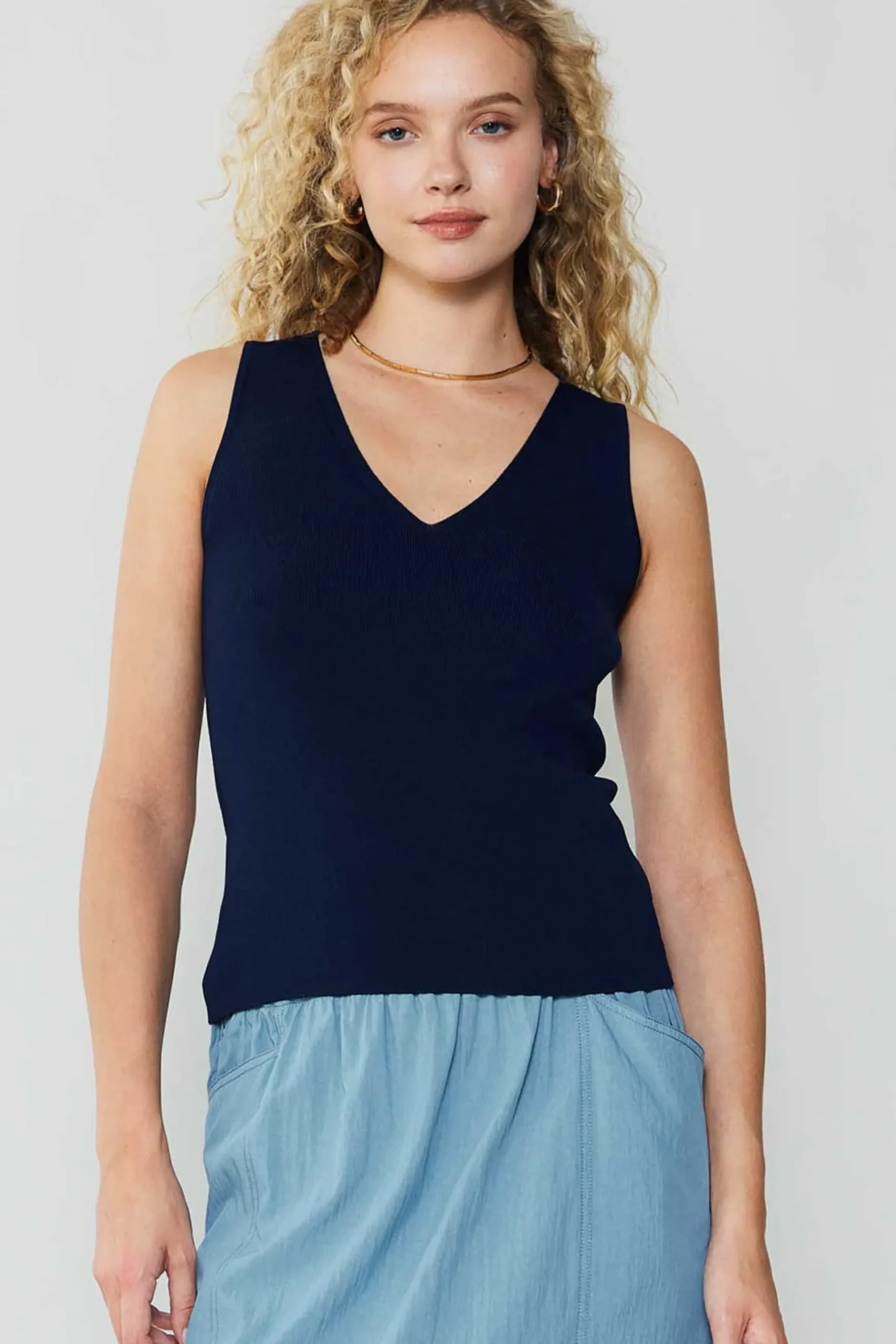 Outlet Knit Tank Top Women Knitwear | Sleeveless Tops