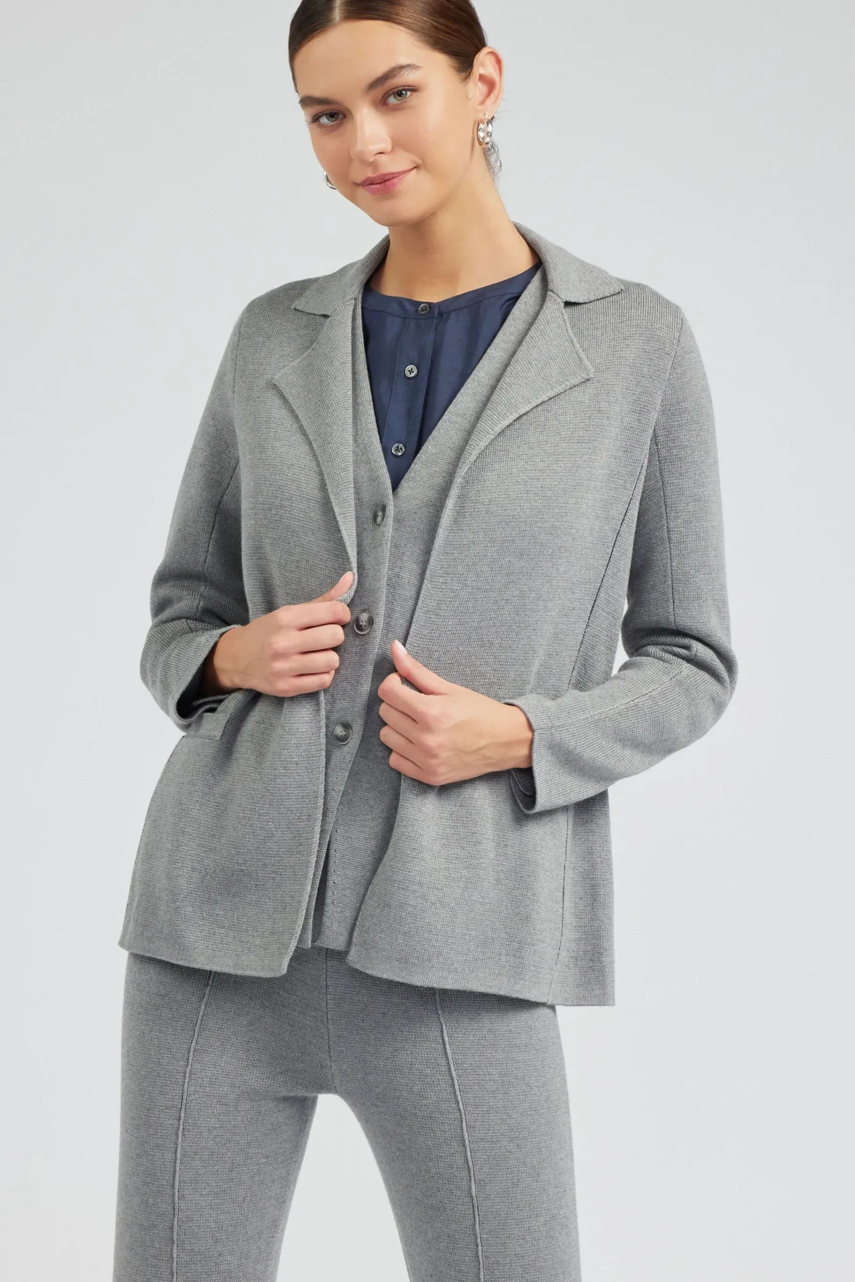 Discount Knitted Blazer Women Sweaters | Knitwear