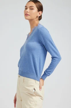 Hot Lace Detail Sweater Top Women Knitwear | Sweaters