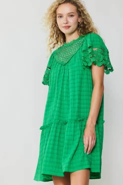 Discount Lace Sleeve Mini Dress Women Mini Dresses