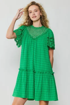 Discount Lace Sleeve Mini Dress Women Mini Dresses