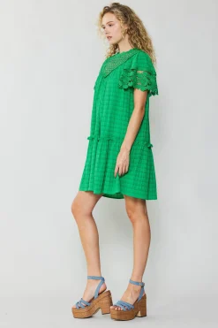 Discount Lace Sleeve Mini Dress Women Mini Dresses