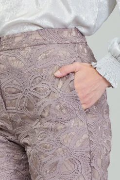 Discount Lace Straight Pant Women Pants