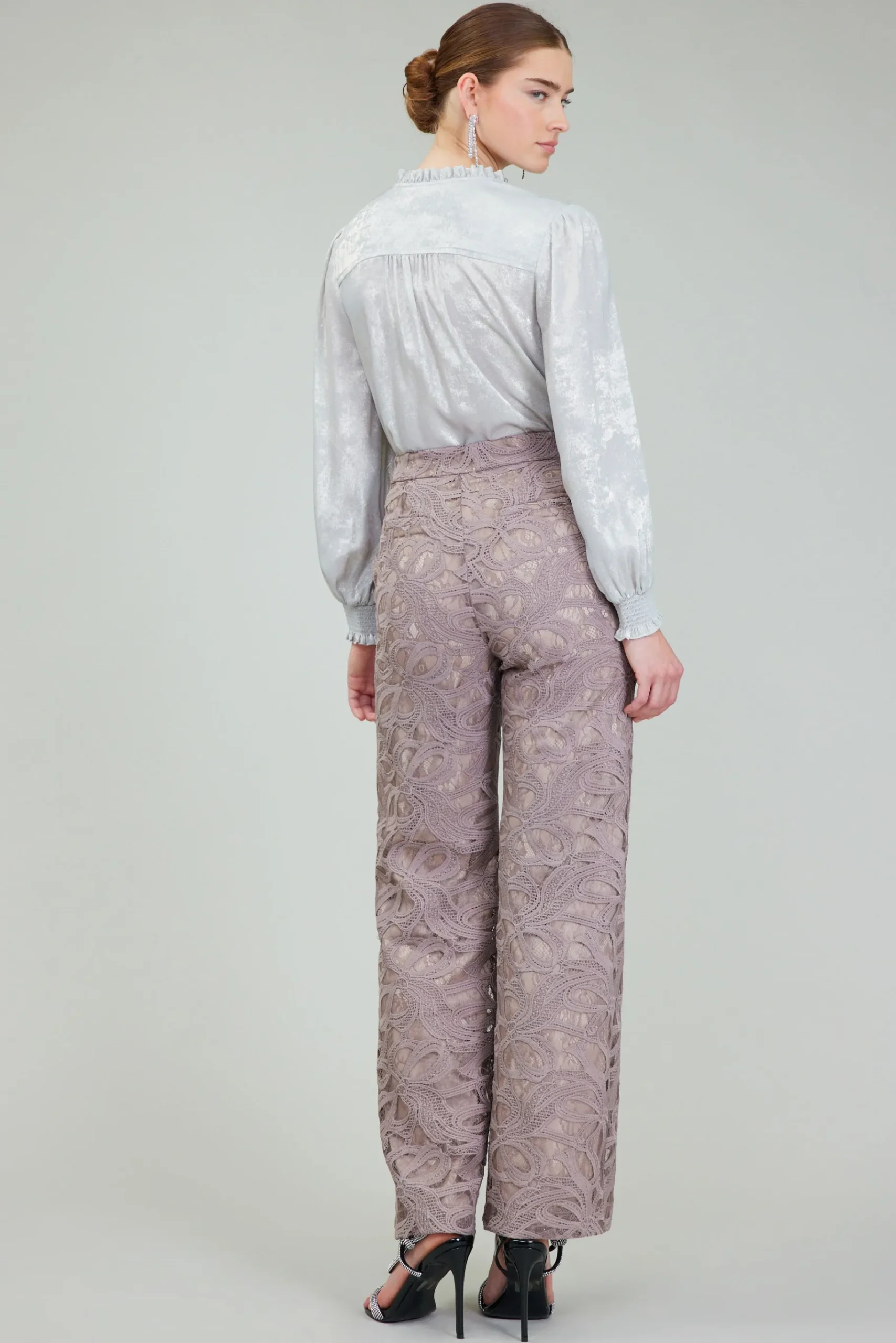 Discount Lace Straight Pant Women Pants