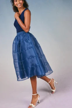 Hot Lined Organza Skirt Women Skirts