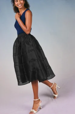 Clearance Lined Organza Skirt Women Skirts