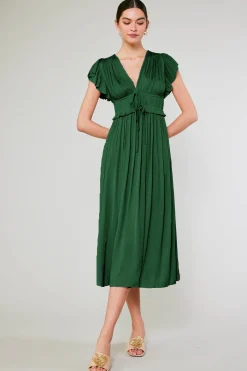 Hot Mara Pleated Maxi Dress Women Maxi Dresses