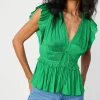 Outlet Mara Pleated Sleeveless Blouse Women Sleeveless Tops