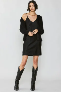 Discount Metallic Contrast Cardigan Women Cardigans