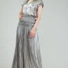 Best Metallic Maxi Dress Women Maxi Dresses