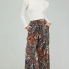Sale Mixed Print Pants Women Pants