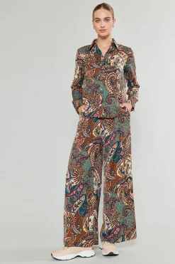 Sale Mixed Print Pants Women Pants
