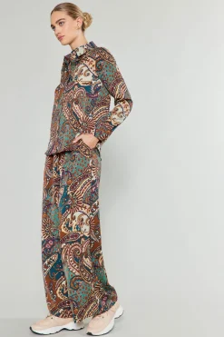 Sale Mixed Print Pants Women Pants