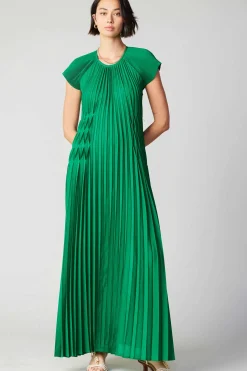 Clearance Mona Pleated Maxi Dress Women Maxi Dresses