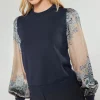 Sale Ornate Motif Sweater Top Women Knitwear | Sweaters