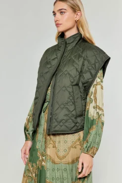 Best Oversize Quilted Vest Women Coats & Jackets