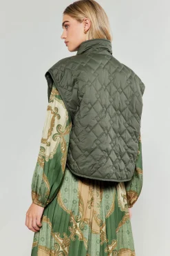 Best Oversize Quilted Vest Women Coats & Jackets