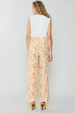 Online Paisley Printed Wide Pants Women Pants
