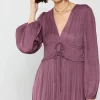 Discount Petite - Sidonie Pleated Maxi Dress Women Maxi Dresses
