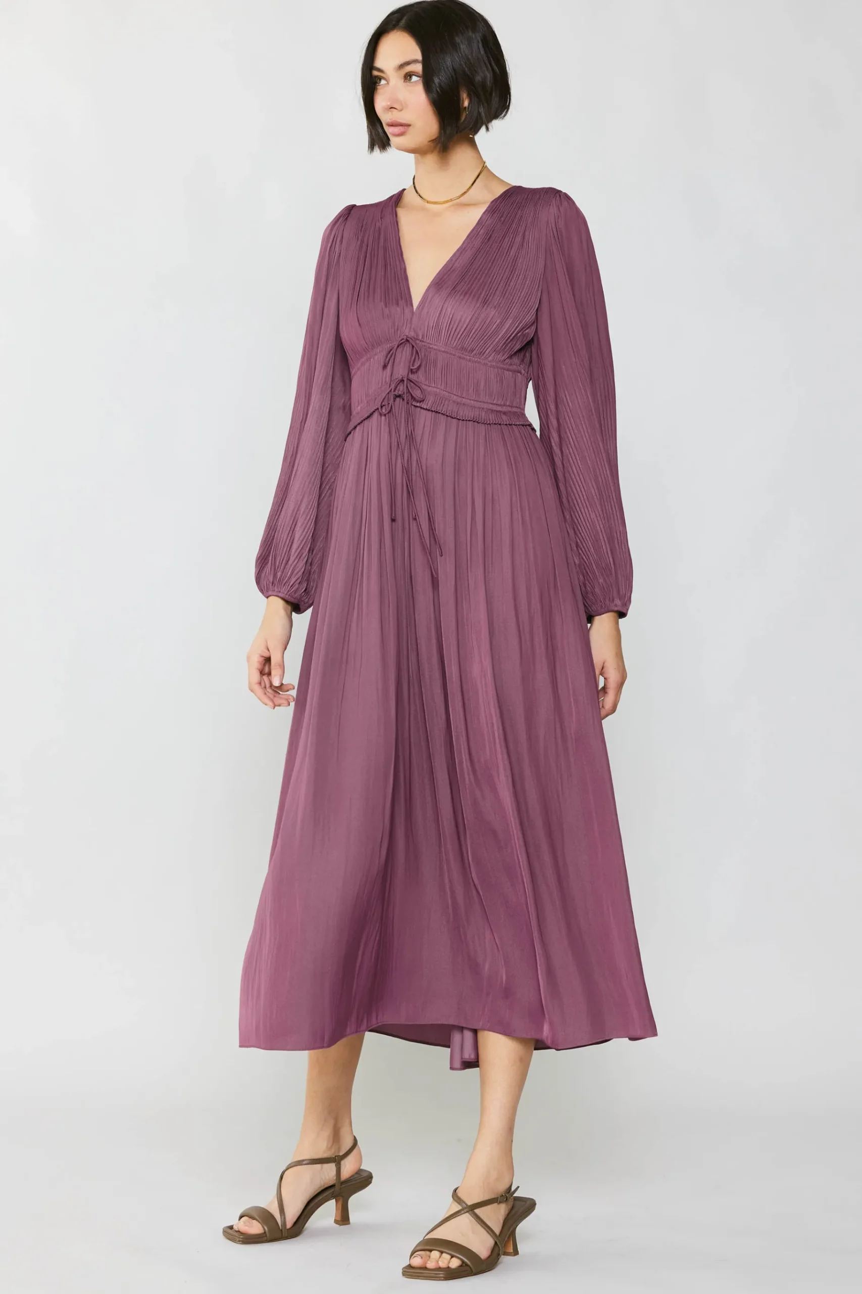 Discount Petite - Sidonie Pleated Maxi Dress Women Maxi Dresses
