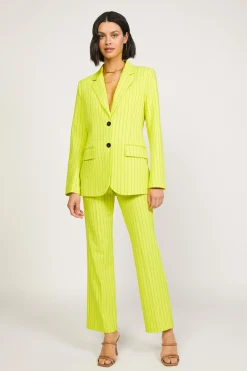 New Pinstriped Bootcut Pant Women Pants