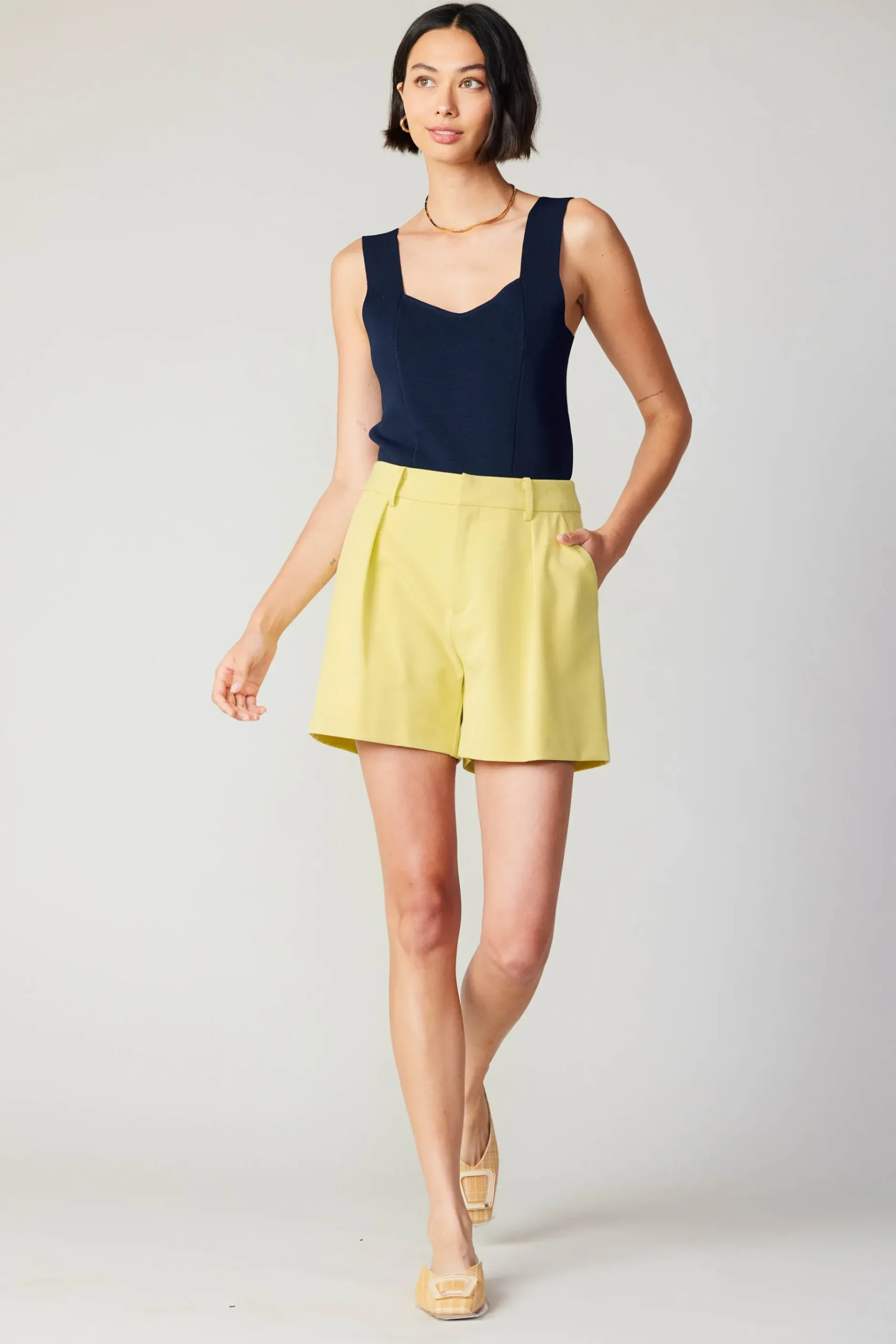 Discount Pintucked Shorts Women Pants