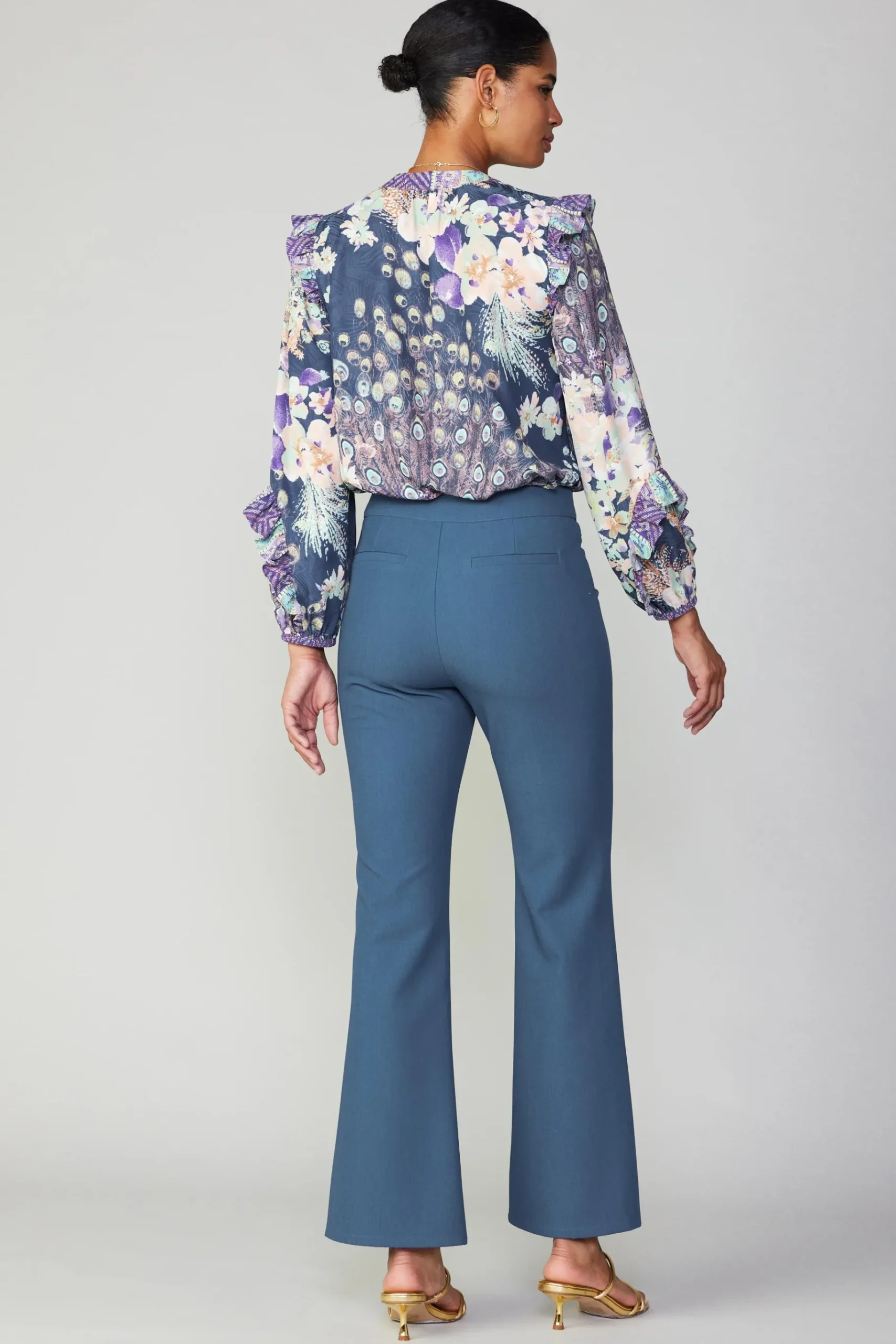 Hot Pintucked Split Hem Pant Women Pants