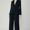 Outlet Pintucked Trousers Women Pants