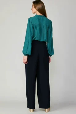 Outlet Pintucked Trousers Women Pants