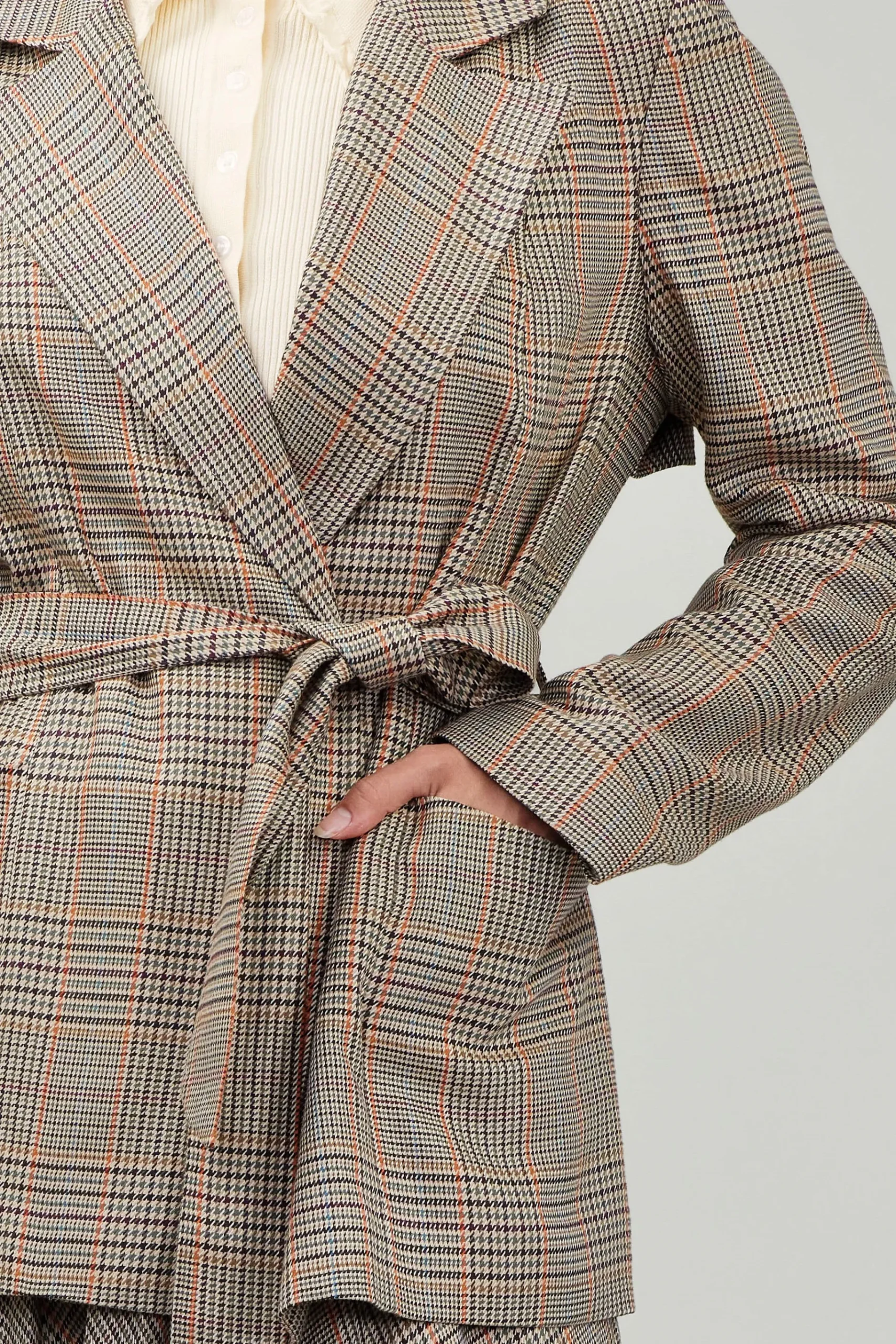 Discount Plaid Layered Jacket Women Coats & Jackets