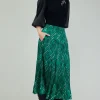 Hot Plaid Pattern Midi Skirt Women Skirts