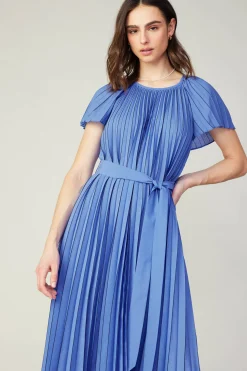 Sale Pleated Midi Dress Women Midi Dresses